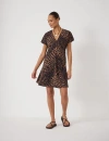 Hush Grace Air Flow V-neck Mini Dress In Multi