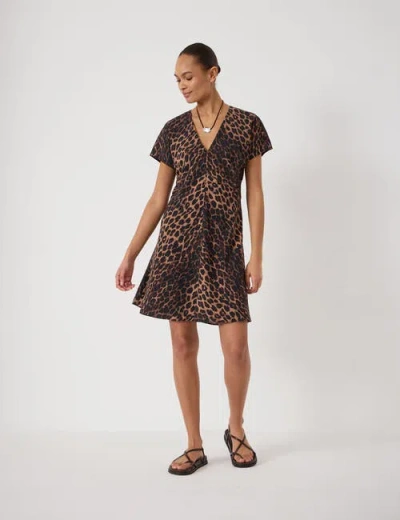 Hush Grace Air Flow V-neck Mini Dress In Multi