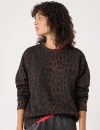 Hush Leopard Print Sweatshirt In Brown