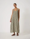 Hush Liddie Air Flow Barrel Tank Dress In Green