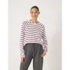 Hush Matilda Raglan Stripe Top In White