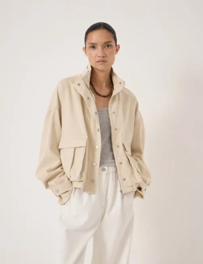 Hush Melinda Supersoft Utility Jacket In Neutral