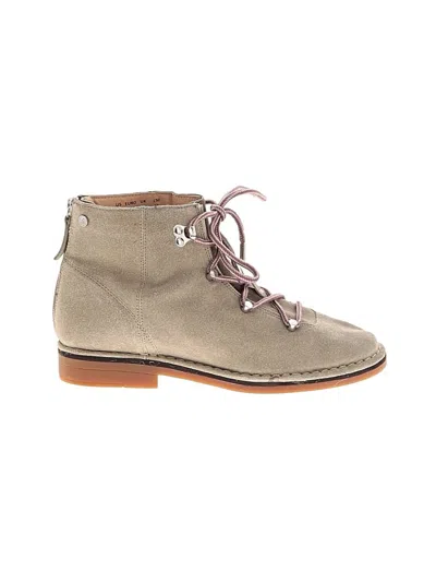 Pre-owned Hush Puppies Ankle Boots In Tan