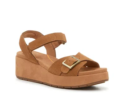 Hush Puppies Baminda Wedge Sandal In Brown