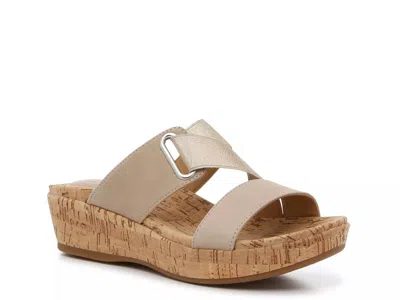 Hush Puppies Coco Wedge Sandal In Brown