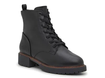 Hush Puppies Kit Combat Boot In Black