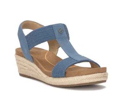 Hush Puppies Timina Espadrille Wedge Sandal In Blue