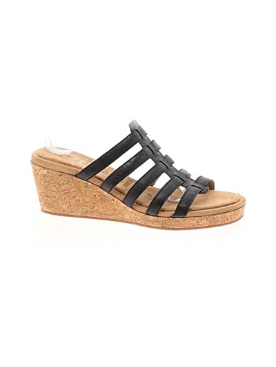 Pre-owned Hush Puppies Wedges In Black