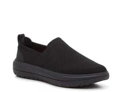 Hush Puppies Wide Width Beau Slipon Sneaker In Black