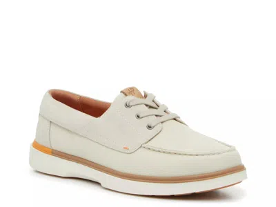 Hush Puppies Wide Width Leo Boat Shoe In Gray