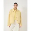 Hush Pure Wool Double Faced Jacket In Yellow