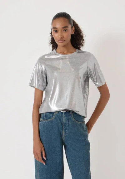 Hush Reece Crew-neck Short Sleeve T-shirt In Gray