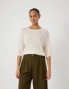 Hush Relaxed Knitted T-shirt In Multi
