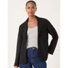 Hush Relaxed Ponte Blazer In Black