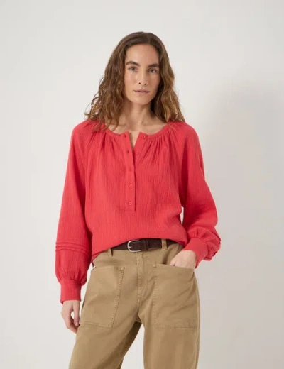Hush Rhea Cotton Cheesecloth Blouse In Multi