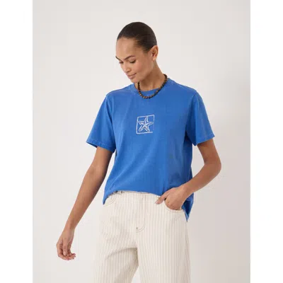 Hush Sealife Graphic Crew Neck T-shirt In Blue