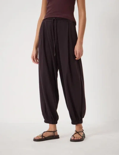 Hush Sephy Bubble Hem Jersey Pants In Black