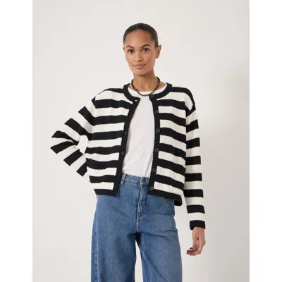 Hush Tess Textured Cotton Blend Cardigan In Multi