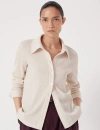Hush Textured Slim Shirt In Neutral