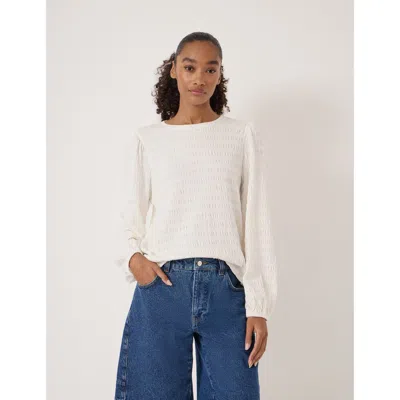 Hush Thalia Seersucker Top In White