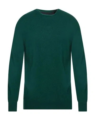 Husky Man Sweater Green Size Xs Viscose, Recycled Polyamide, Virgin Wool, Cashmere In Multi