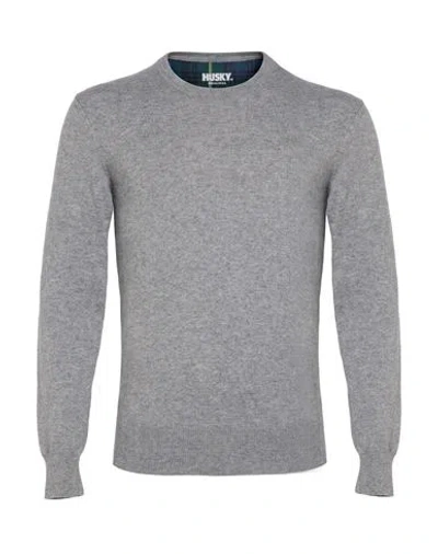 Husky Man Sweater Light Grey Size Xs Viscose, Recycled Polyamide, Virgin Wool, Cashmere