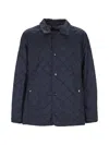 Husky Quilted Jacket In Blue