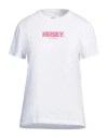 Husky Woman T-shirt White Size 8 Cotton In White