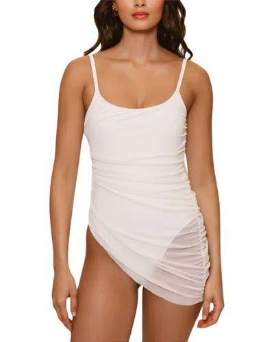 Hutch Amaris One-piece Overlay Swimsuit In White