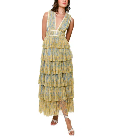 HUTCH AMORA TIERED TULLE GOWN