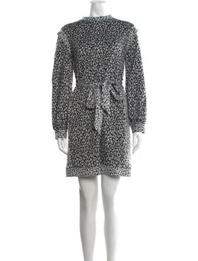 Pre-owned Hutch Animal Print Mini Dress In Multicolor