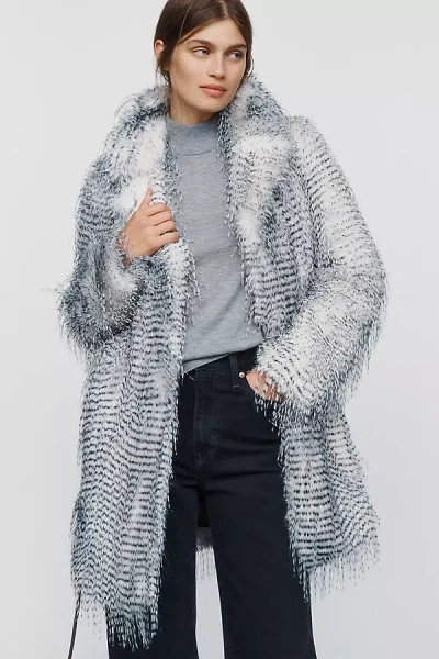 Hutch Anny Coat Jacket In Blue