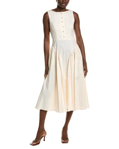 Hutch April Midi Dress In White