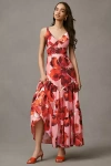 Hutch Arden Sleeveless Tiered Floral A-line Maxi Dress In Multi