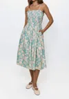 Hutch Ashley Dress In Teal Vintage In Multi