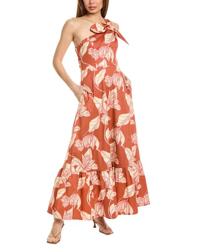 Hutch Audie Maxi Dress In Brown