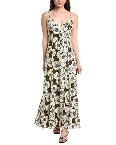 Hutch Baldwin Linen-blend Dress In Black