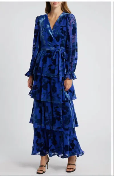 Hutch Bardot Dress In Silhouette Roses In Multi