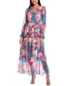 Hutch Bardot Maxi Dress In Multi