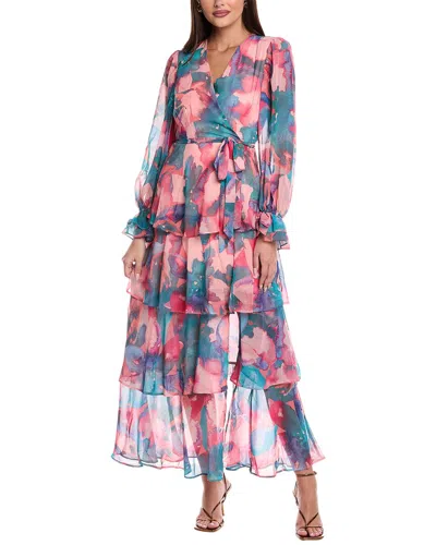 Hutch Bardot Maxi Dress In Multi