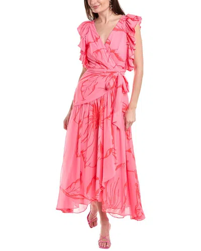 Hutch Beck Midi Dress In Pink