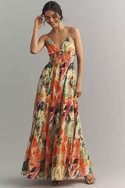 Hutch Bellen Maxi Dress In Brown