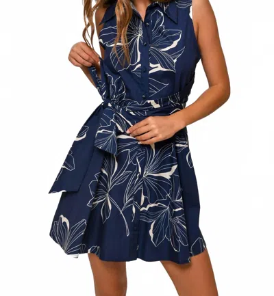 HUTCH BILTMORE MINI DRESS IN NAVY