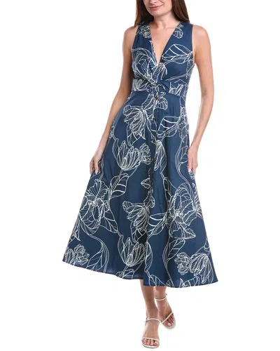 Hutch Bates Dress In Blue In Multi