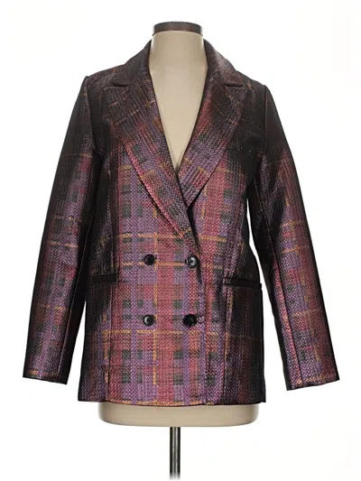 Pre-owned Hutch Blazer Jacket In Purple