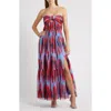 Hutch Bow Front Strapless Maxi Dress