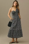 Hutch Bow-tie Maxi Dress In Grey