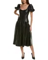 Hutch Brighton Midi Dress In Black