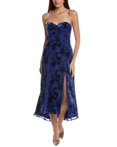 Hutch Bristol Midi Dress In Blue