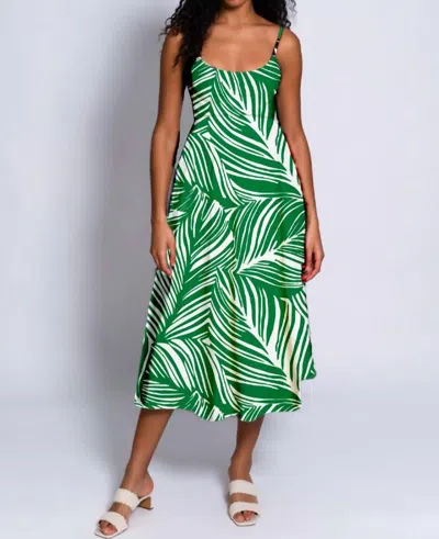 Hutch Brixton Dress In Green/white In Multi
